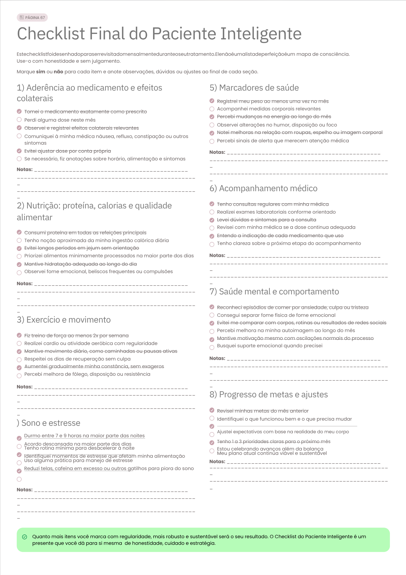 Checklist do Paciente Inteligente